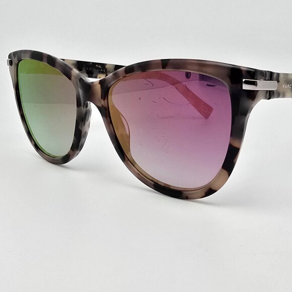 Marc Jacobs Marc 187/S White Havana Frame Pink Mirror Lens Cat Eye Sunglasses - Picture 3 of 16